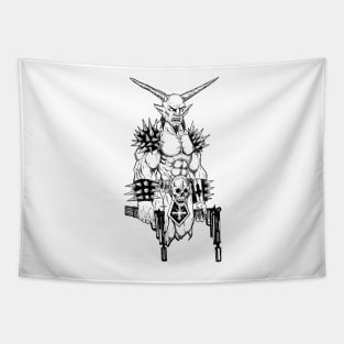 Goatlord Hitlist White Tapestry