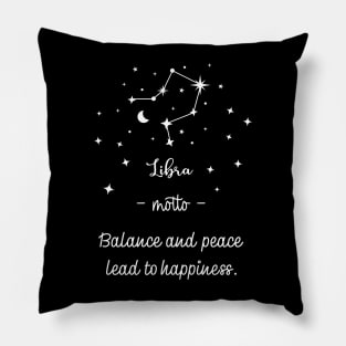 Key phrases of the zodiac signs: Libra Pillow