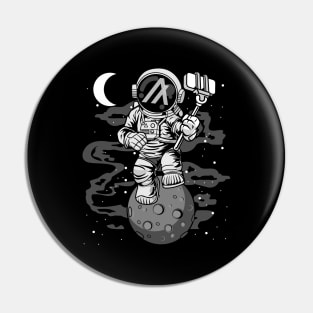 Astronaut Selfie Algorand ALGO Coin To The Moon Crypto Token Cryptocurrency Wallet Birthday Gift For Men Women Pin