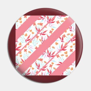 Diagonal Autumn Floral Pin