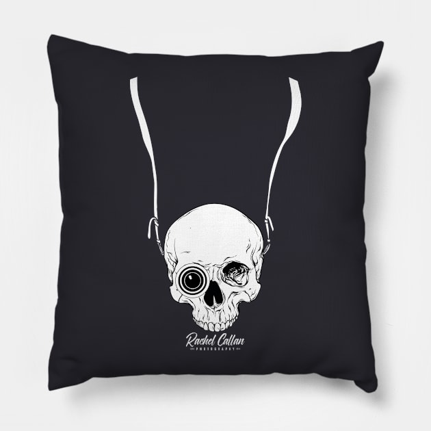 Camera Skull Pillow by RachelCallanPhotography