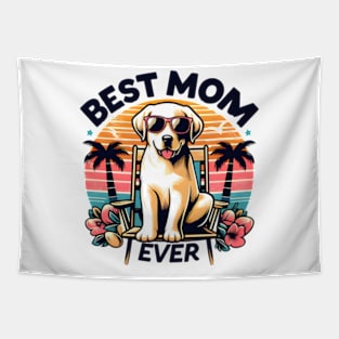 happy mother's day dog moms funny Tapestry