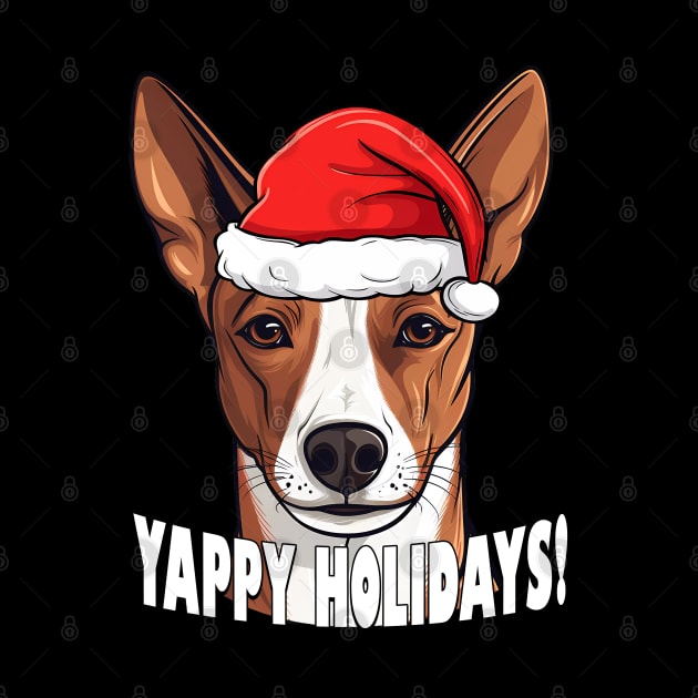 Basenji Christmas Gift Yappy Holidays Santa Dog by Sports Stars ⭐⭐⭐⭐⭐