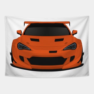 GT86 widebody Orange Tapestry