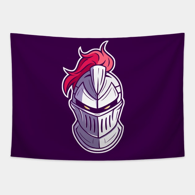 Ghost Knight Helmet Tapestry by Rodillustra