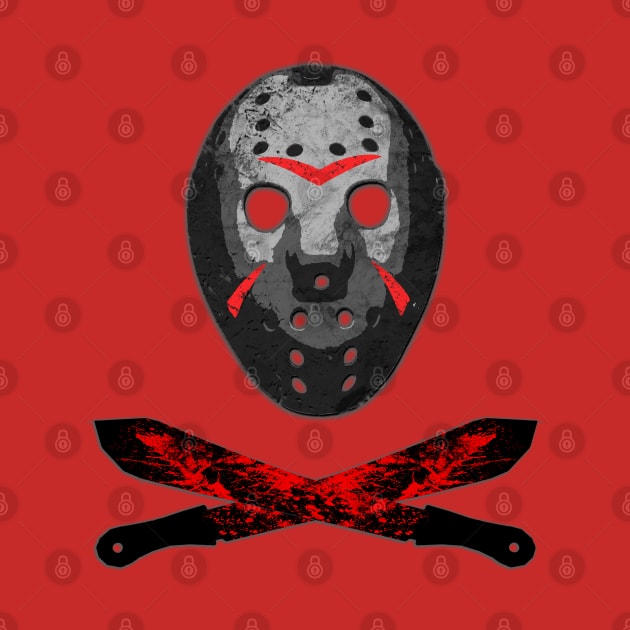 Horror Movie Mask and Machete by Scar