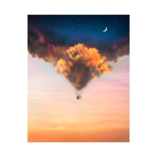 Cloudy Day/Night Balloon T-Shirt