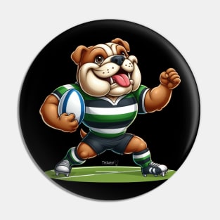 Rugby Bulldog Pin