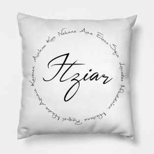 Itziar Roles Black Lettering Concept Pillow