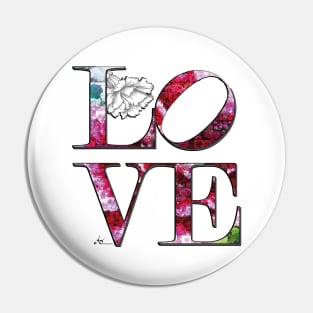 LOVE Letters January Birth Month Flower Carnation Pin
