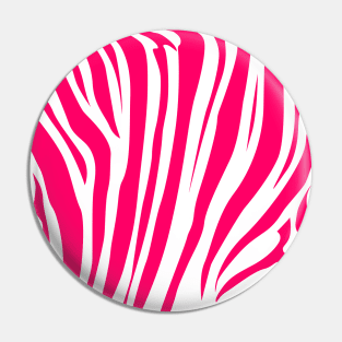 Pink zebra pattern Pin