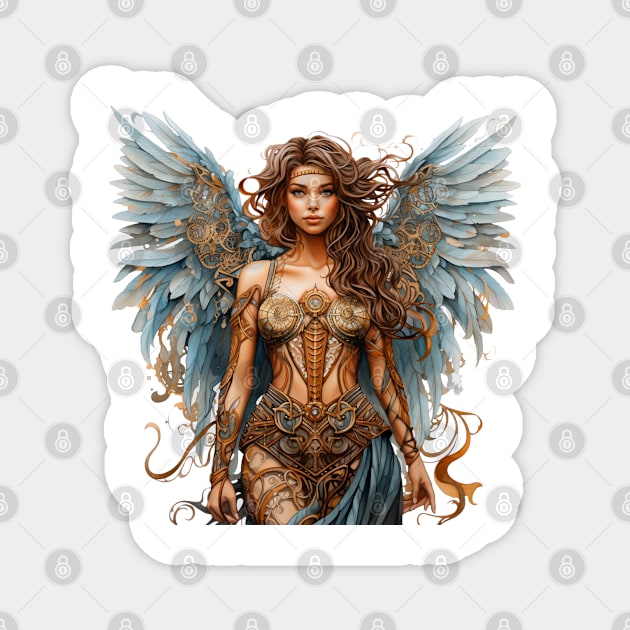 Steampunk Angel #6 Magnet by Chromatic Fusion Studio