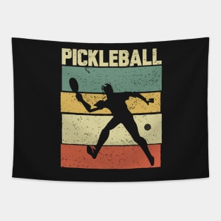 Pickleball Vintage Distressed Retro Player Tapestry