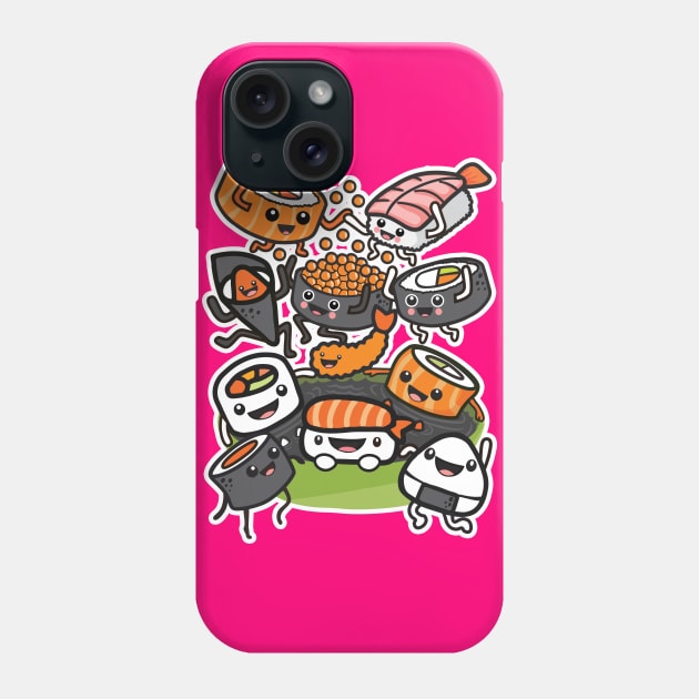 Sushi Party Phone Case by Plushism