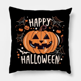 Happy Halloween Pumpkin Pillow