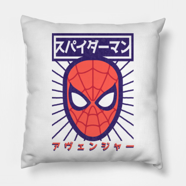 Spida Man Japanese Spider Man Pillow Teepublic