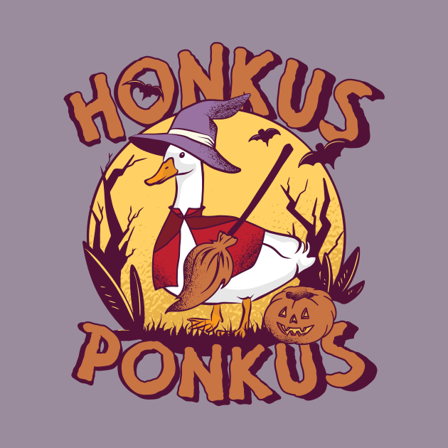 Honkus Ponkus // Funny Halloween Goose Witch by SLAG_Creative