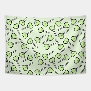 Green Heart Lollipops Tapestry