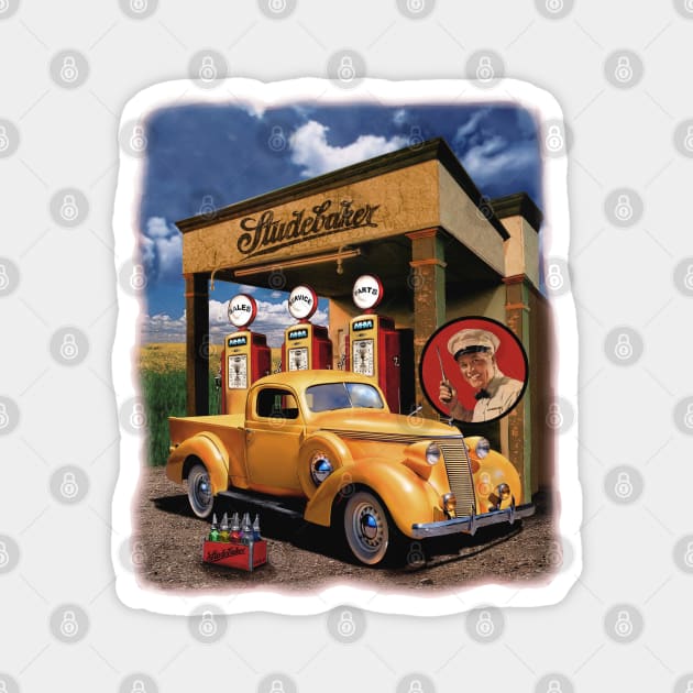 Studebaker Truck Magnet by Midcenturydave