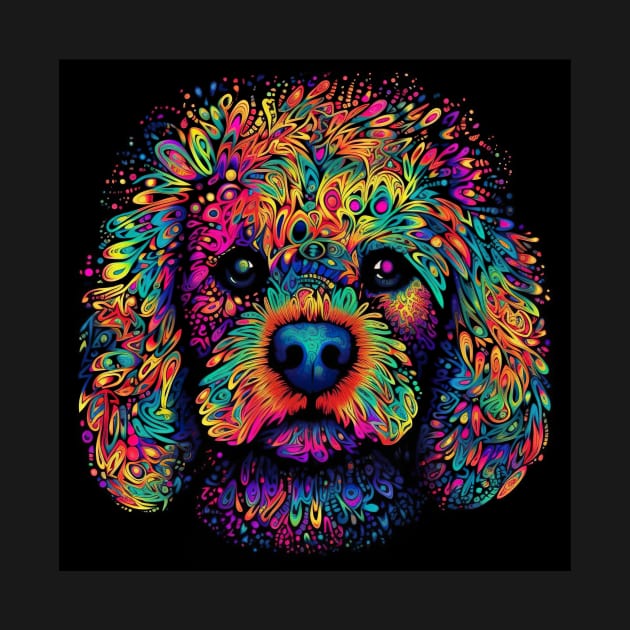 Psychedelic Poodle by KingKachurro