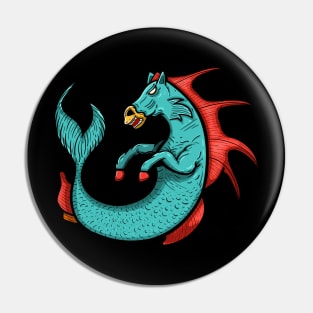 Hippocampus Seahorse Pin