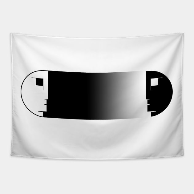 Bauhaus Mano A Mano (Faceoff) Tapestry by postpoptart