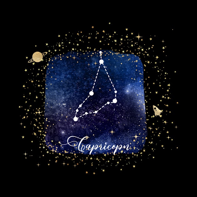 Capricorn Constellation by Underthespell