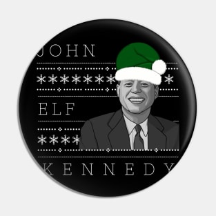 Holiday Sweater: JFK - John Elf Kennedy Pin