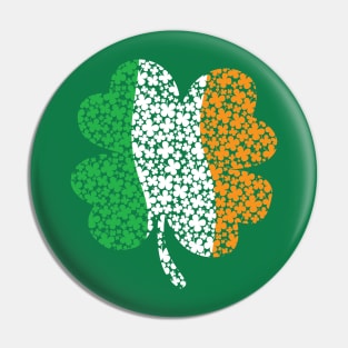 Irish flag shamrock Pin