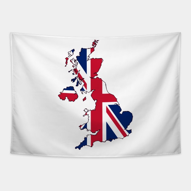 United Kingdom Tapestry by Wickedcartoons