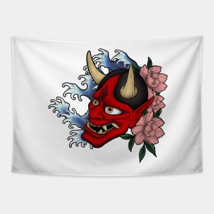 Japanese Hannya mask Tapestry