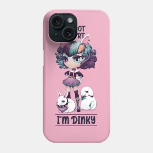 I'm Not Short, I'm Dinky - Cute Kawaii Chibi Bunny Girl Phone Case