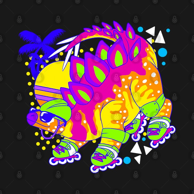 Totally Radical Stegosaurus by cometkins