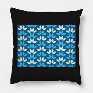 Astrid Turquoise Leaves Pillow