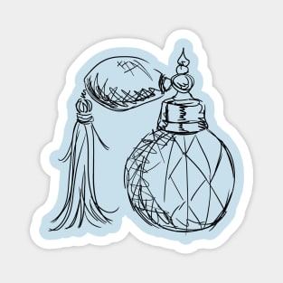 Crystal Perfume Bottle Illustration Magnet