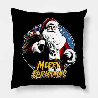 Santa / Merry Christmas Pillow