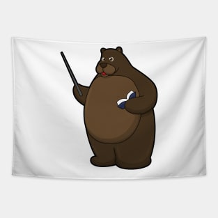 Bear as Teacher with Book & Pointer Tapestry