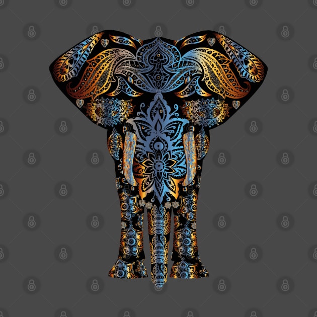 elephant mandala art illustration by epoliveira