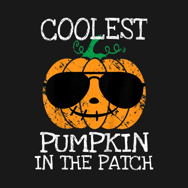 Kids Coolest Pumpkin In The Patch Halloween Costume Boys Gift by williamarmin