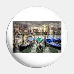 Rainy day on The Grand Canal in Venice Pin