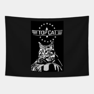 Top Gun Cat Tapestry