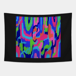 Abstract Print in Bold Modern Colors Tapestry