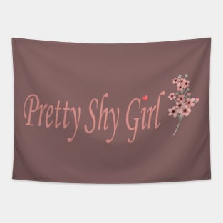 pretty shy girl Tapestry