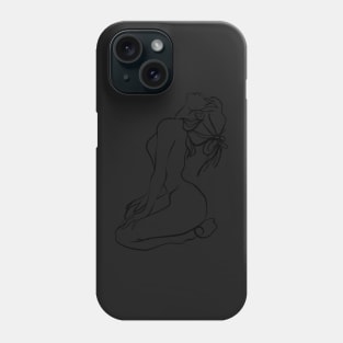 Simple And Aesthetic One Line Art Woman Phone Case