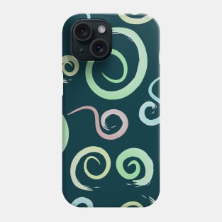 Abstract circle seamless pattern Phone Case