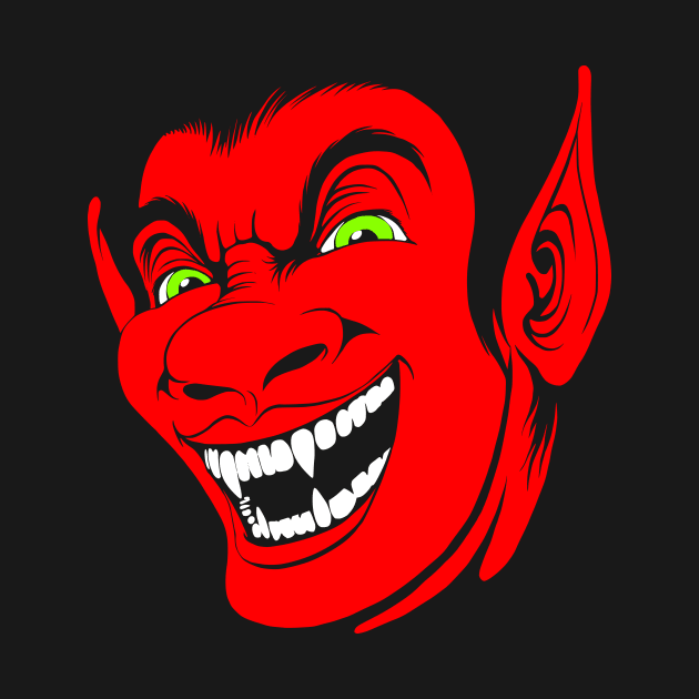 Laughing Red Demon by jitterteez