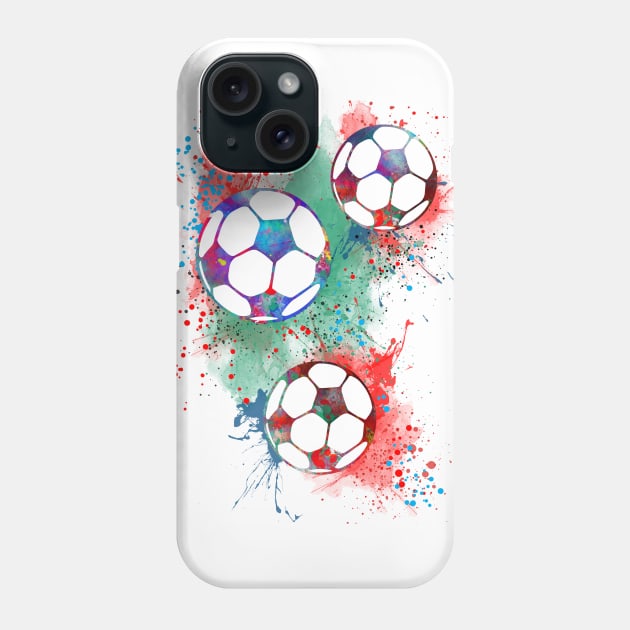 Soccer ball Phone Case by RosaliArt