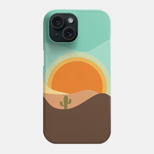 Arizona desert climate, sun and sand, cactus ideas, cactus not a hugger, sand mountains , orange moon Phone Case by WorldOfMine