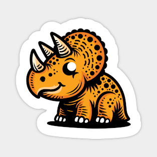 Animal Dinosaur Triceratops Kids Baby Magnet