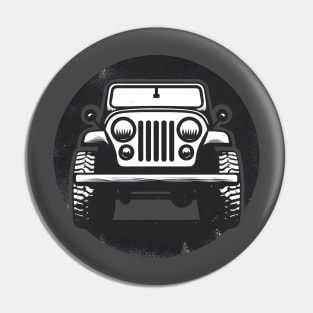 Jeep CJ Weathered Circle Logo Pin